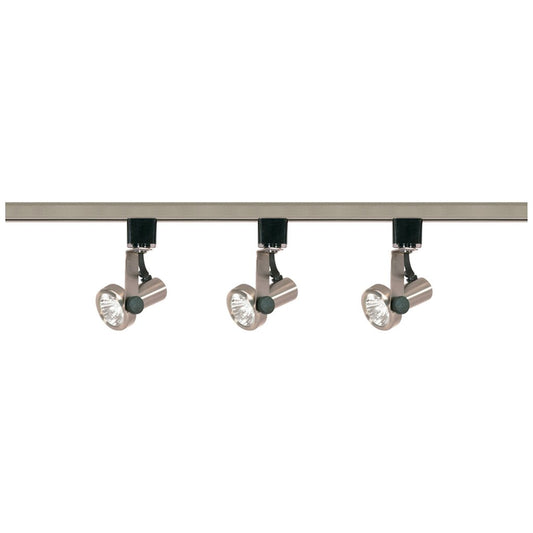 Satco TK353 Track Kit Fixture 3 Light - MR16 Gimbal Ring 4 foot Track