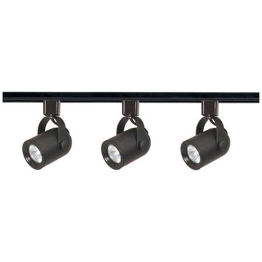 Satco TK349 Track Kit Fixture 3 Light - MR16 Round Back 4 foot Track