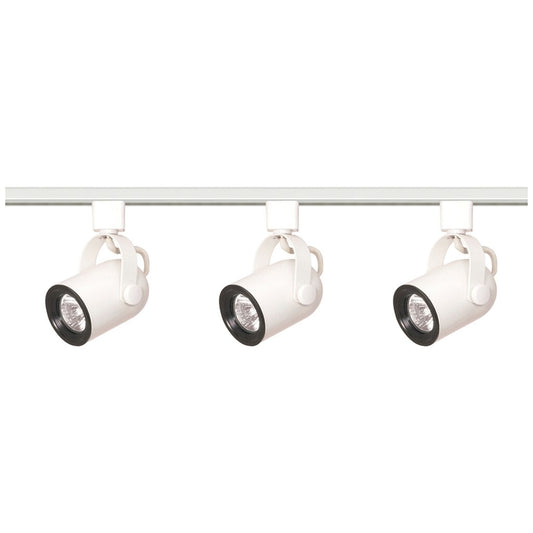 Satco TK348 Track Kit Fixture 3 Light - MR16 Round Back 4 foot Track