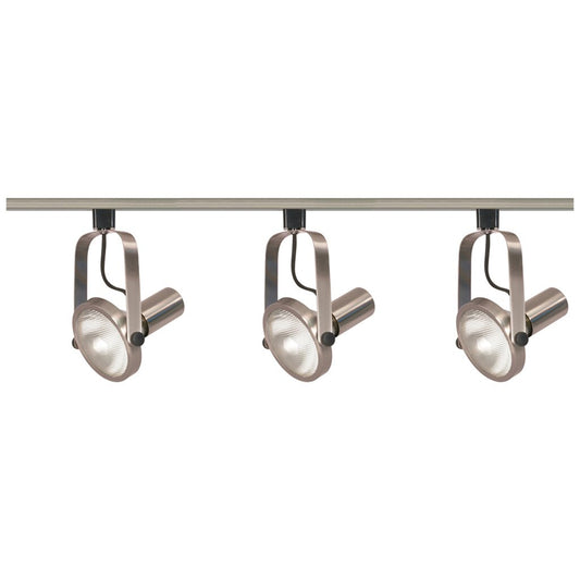 Satco TK343 Track Kit Fixture 3 Light - PAR30 Gimbal Ring 4 foot Track