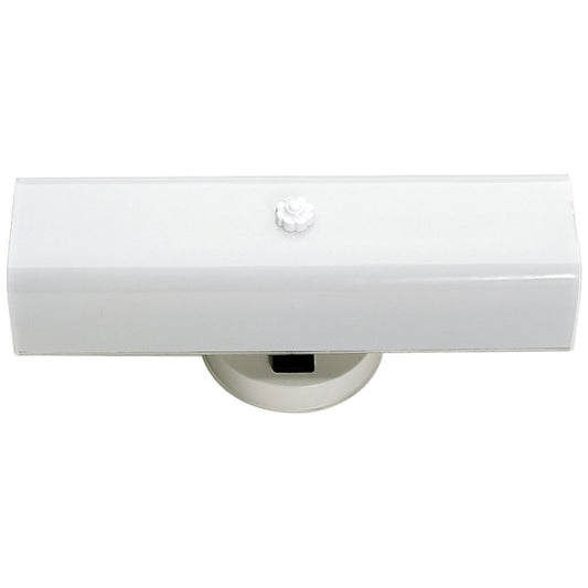 Satco 77/990 Fixture 2 Light - 14 Vanity w/White U Channel Glass