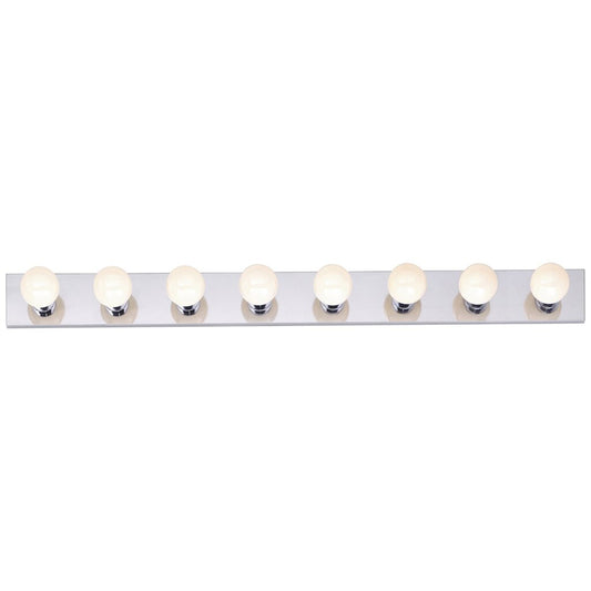 Satco 77/195 Fixture 8 Light - 48 Vanity Strip Polished Chrome