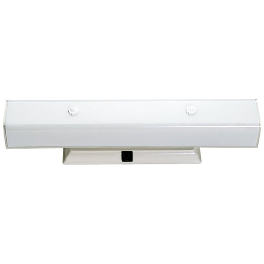 Satco 77/088 Fixture 4 Light - 24 Vanity w/White U Channel Glass White