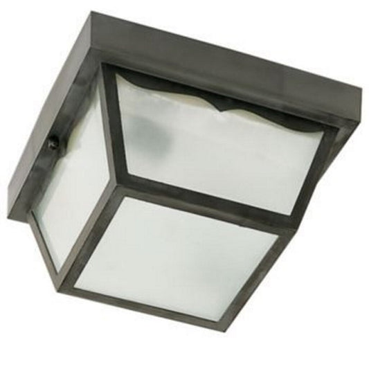 Satco 77/863 Fixture 1 Light - 8 Carport Flush Mount With Frosted