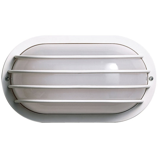 Satco 77/858 Fixture 1 Light - 10 Oval Cage Wall Polysynthetic Body