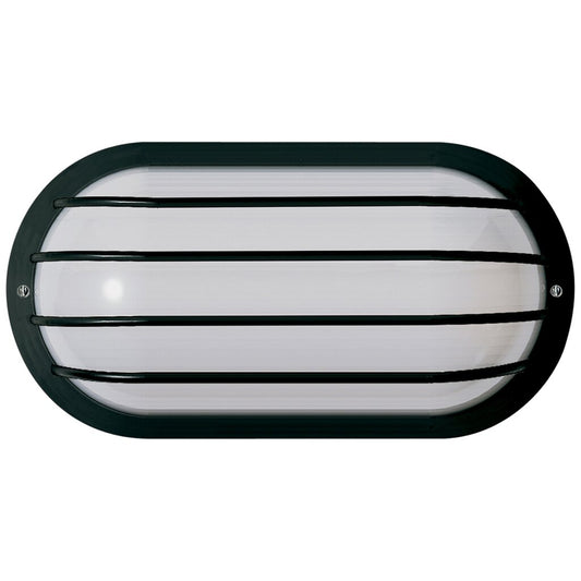 Satco 77/857 Fixture 1 Light - 10 Oval Cage Wall Polysynthetic Body