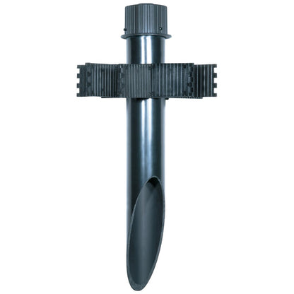 Satco 76/640 Fixture Mounting Post; 2" Diameter; Dark Bronze Finish