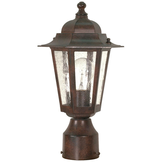 Satco 60-995 Post Lantern Fixture Cornerstone; 1 Light; 14 in.; with
