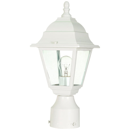 Satco 60-546 Post Lantern Fixture Briton; 1 Light; 14 in.; with Clear