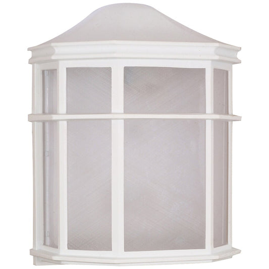 Satco 60-537 Wall Lantern Fixture 1 Light; 10 in.; Cage Lantern Wall