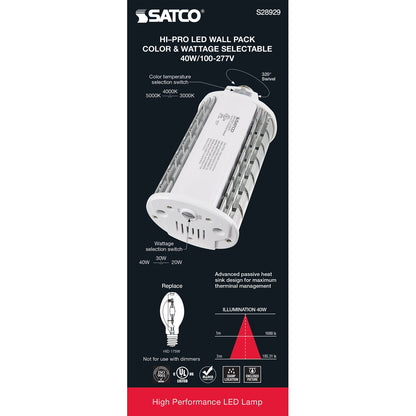 Satco S28929 20W/30W/40W LED Light Bulb