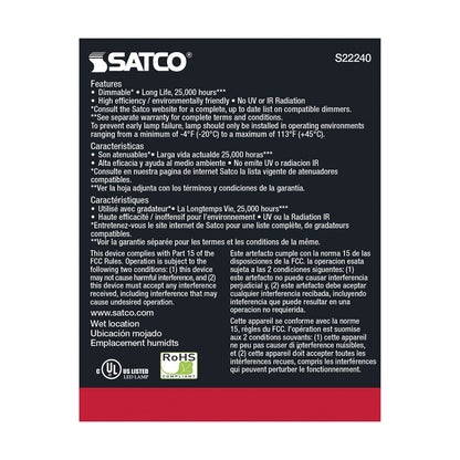 Satco S22240 20.5W PAR30 Long Warm White LED Light Bulb