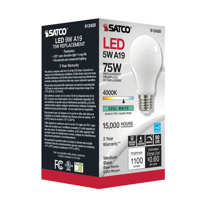 Satco S12428 11W A19 LED Light Bulb