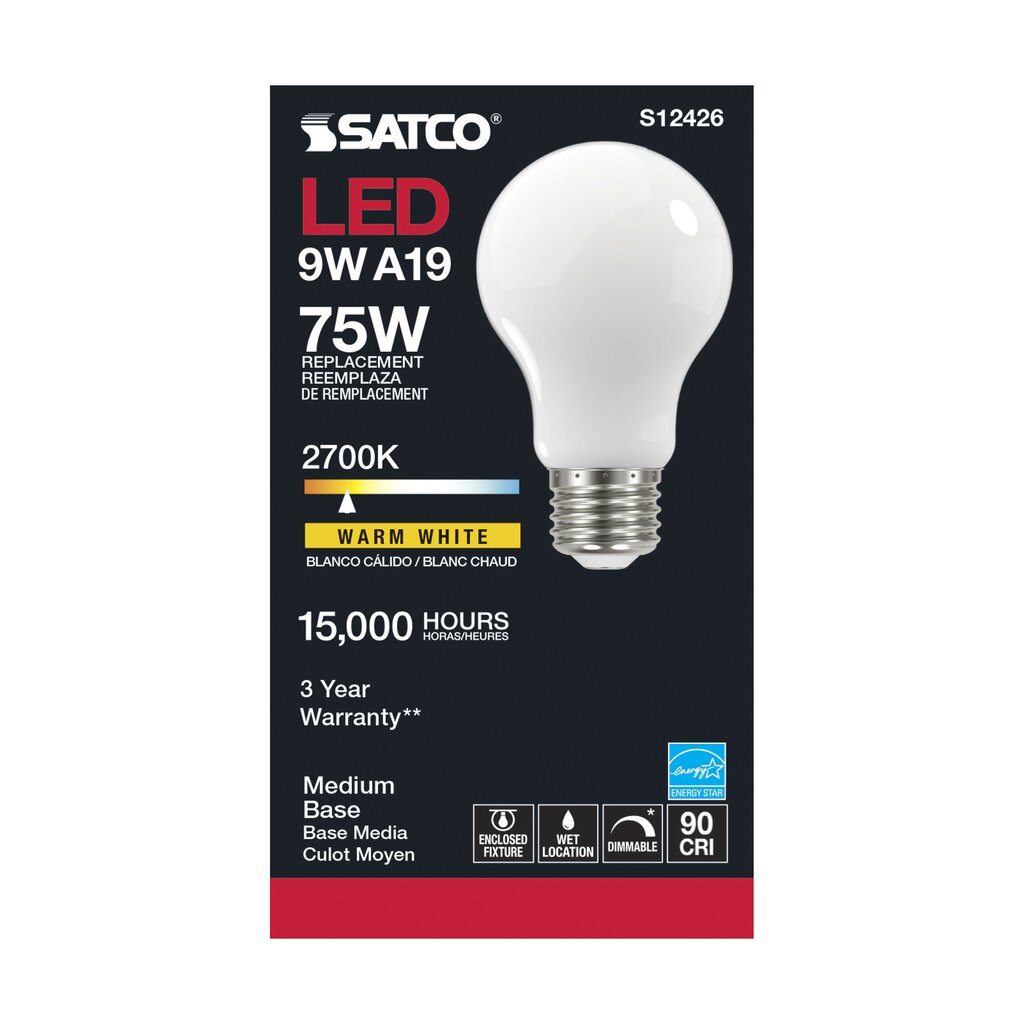 Satco S12426 11W A19 LED Light Bulb