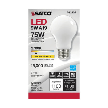 Satco S12426 11W A19 LED Light Bulb