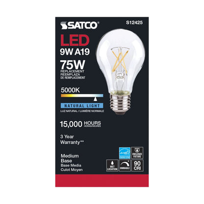 Satco S12425 10.5W A19 LED Light Bulb