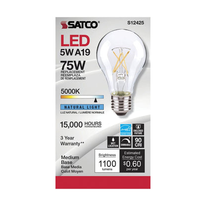 Satco S12425 10.5W A19 LED Light Bulb