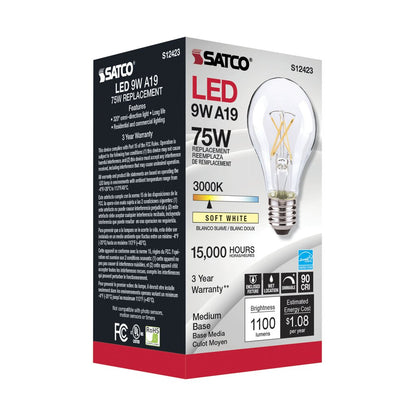 Satco S12423 10.5W A19 LED Light Bulb