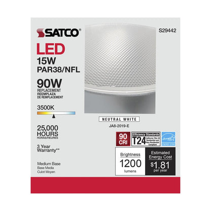 Satco S29442 15W PAR38 LED Light Bulb