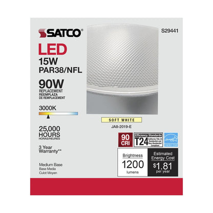 Satco S29441 15W PAR38 LED Light Bulb