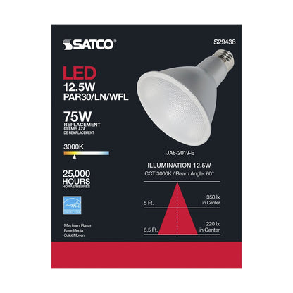 Satco S29436 12.5W PAR30 Long LED Light Bulb