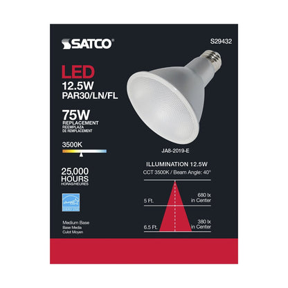 Satco S29432 12.5W PAR30 Long LED Light Bulb