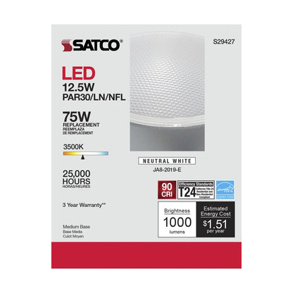 Satco S29427 12.5W PAR30 Long LED Light Bulb