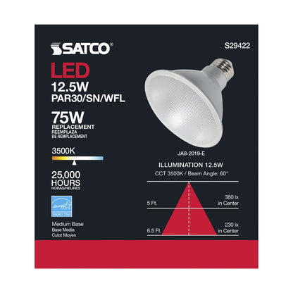 Satco S29422 12.5W PAR30 Short LED Light Bulb