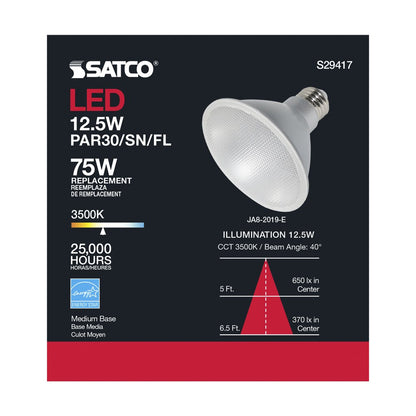 Satco S29417 12.5W PAR30 Short LED Light Bulb