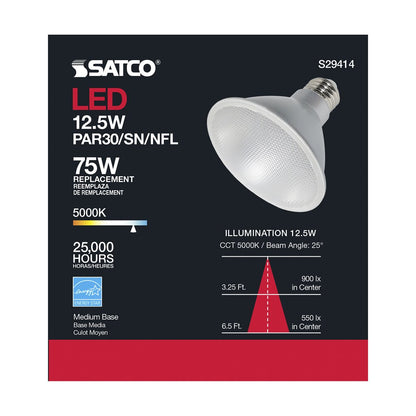Satco S29414 12.5W PAR30 Short LED Light Bulb