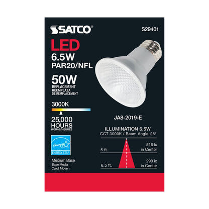 Satco S29401 6.5W PAR20 LED Light Bulb