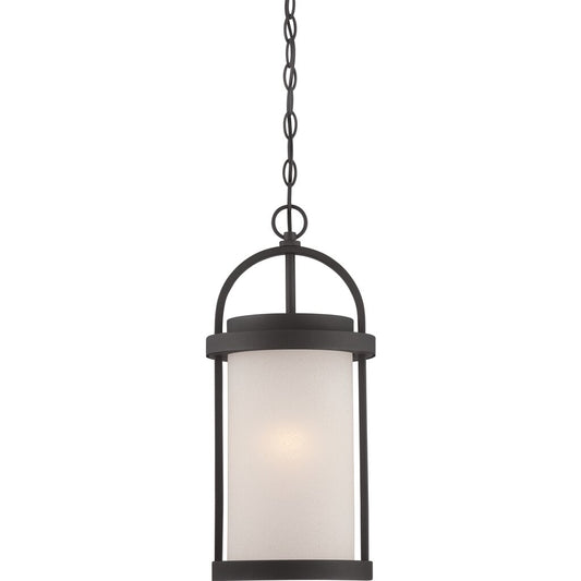 Satco 62-655 60W LED Hanging Lantern Fixture Willis; Outdoor Hanging