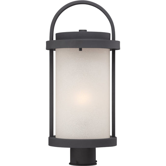 Satco 62-654 60W LED Post Lantern Fixture Willis; Outdoor Post with