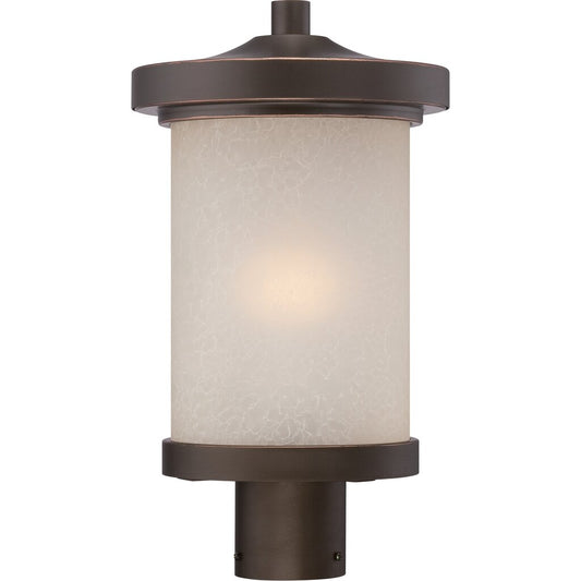 Satco 62-644 60W LED Post Lantern Fixture Diego; Outdoor Post with