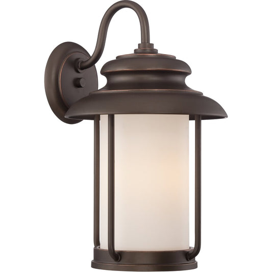 Satco 62-632 60W LED Wall Lantern Fixture Bethany; Outdoor Large Wall
