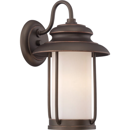 Satco 62-631 60W LED Wall Lantern Fixture Bethany; Outdoor Small Wall