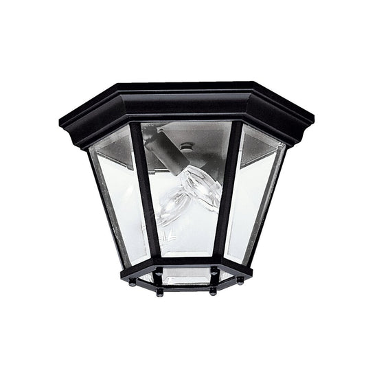 Kichler 9850BK Fixture The 15.25 inch 3 Light Flush Mount in Black
