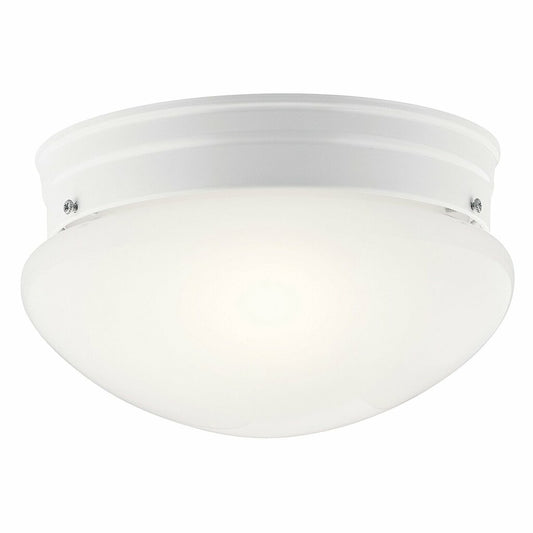 Kichler 209WH Fixture This clean ceiling light measures 9 in.in. in