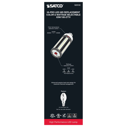 Satco S23150 45W/54W/63W LED Light Bulb
