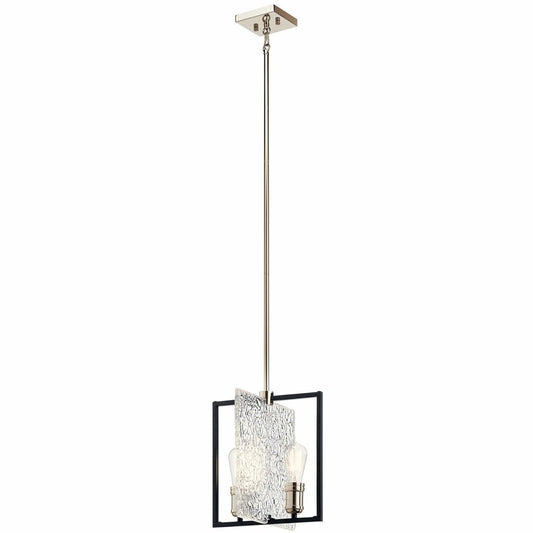 Kichler 43979BK Fixture With a nod towards industrial design The