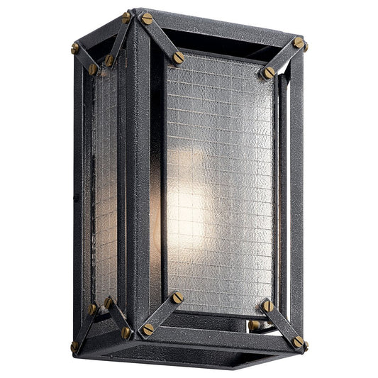 Kichler 44337DBK Fixture A Distressed Black metal framework holds