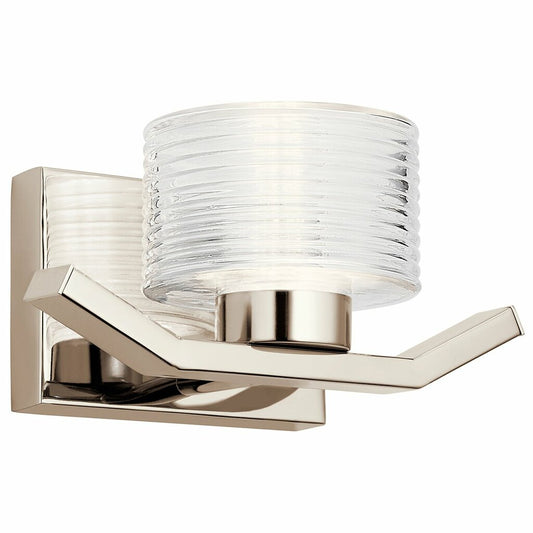 Kichler 44349PNLED Fixture Offset Polished Nickel asymmetrical arms