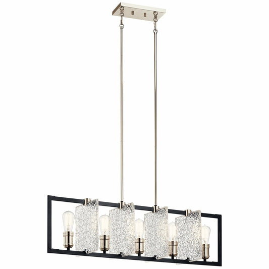 Kichler 43977BK Fixture With a nod towards industrial design The Forge