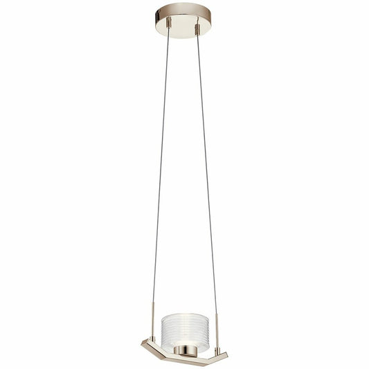 Kichler 44348PNLED Fixture Offset Polished Nickel asymmetrical arms