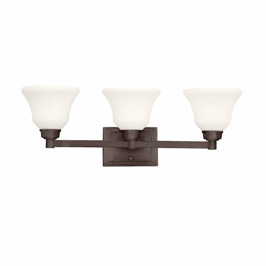 Kichler 5390OZ Fixture This classic 3 light wall fixture from the