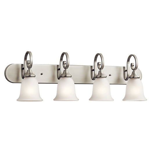 Kichler 45056NI Fixture This 4 light wall fixture from the Monroe(TM)