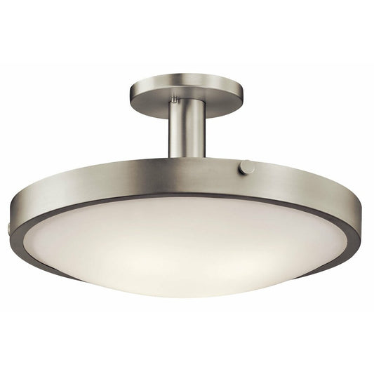 Kichler 42246NI Fixture This 4 light semi flush ceiling fixture is