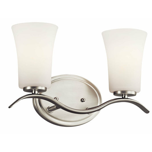 Kichler 45375NI Fixture This 2 light bath from the Armida(TM)