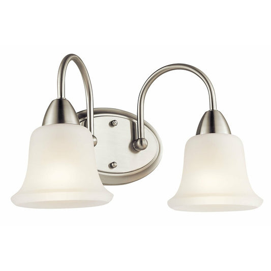 Kichler 45882NI Fixture This tasteful 2 light wall fixture from the