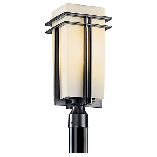 Kichler 49207BK Fixture This 1 light mounted post from the